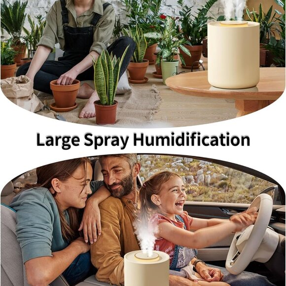Portable Small Humidifier, 1500ml Small Humidifiers for Bedroom Baby, 1800mAh US - Picture 7 of 7